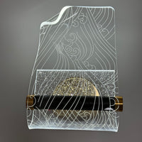 Artistic Acrylic Wall Lamp for Gallery - Unique LED Wall Light