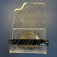 Artistic Acrylic Wall Lamp for Gallery - Unique LED Wall Light
