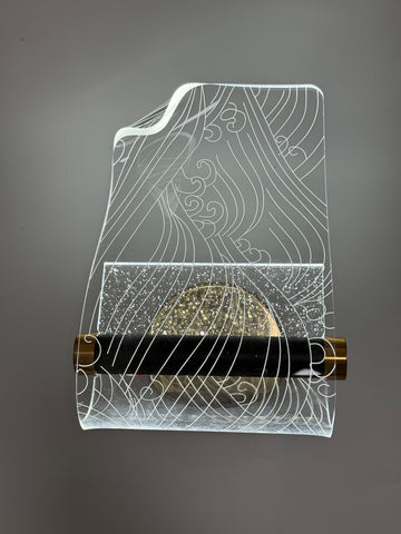 Artistic Acrylic Wall Lamp for Gallery - Unique LED Wall Light