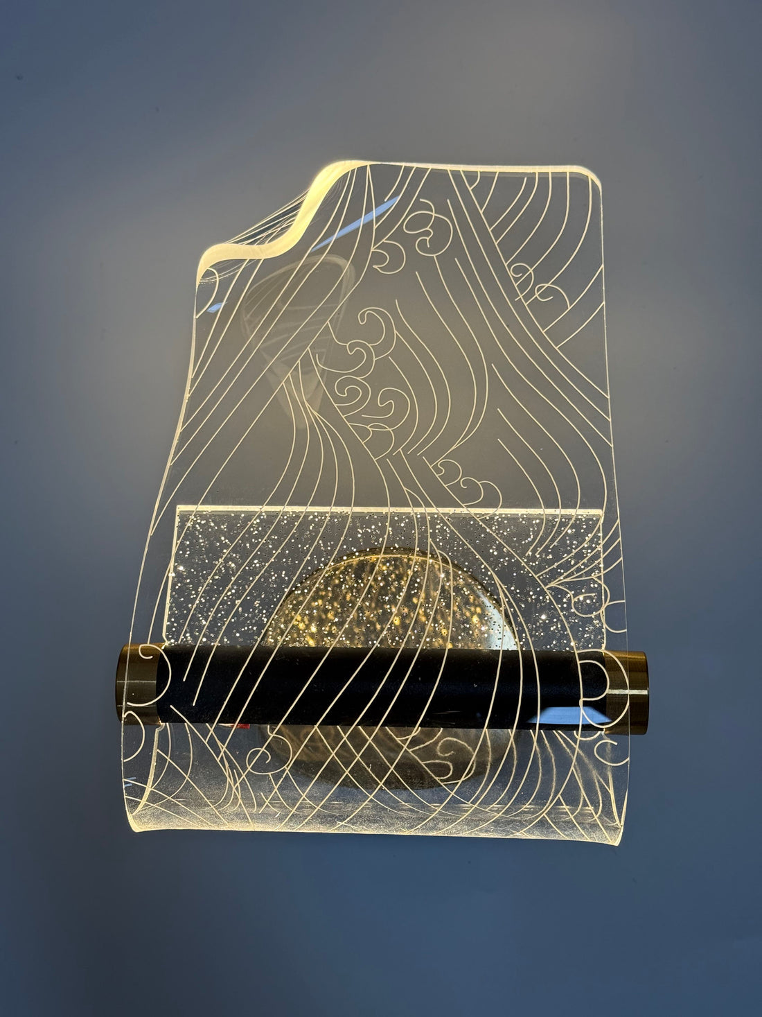 Artistic Acrylic Wall Lamp for Gallery - Unique LED Wall Light