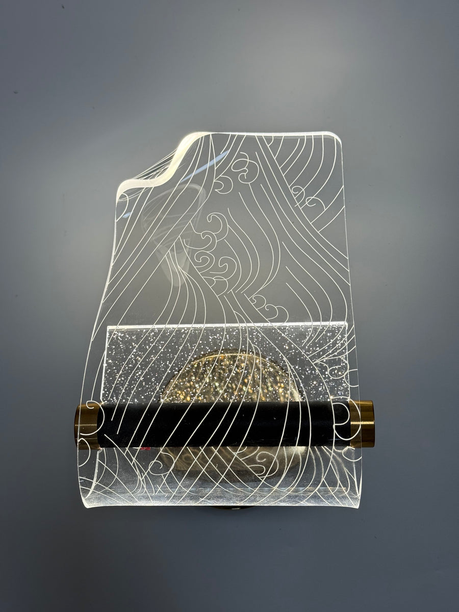 Artistic Acrylic Wall Lamp for Gallery - Unique LED Wall Light