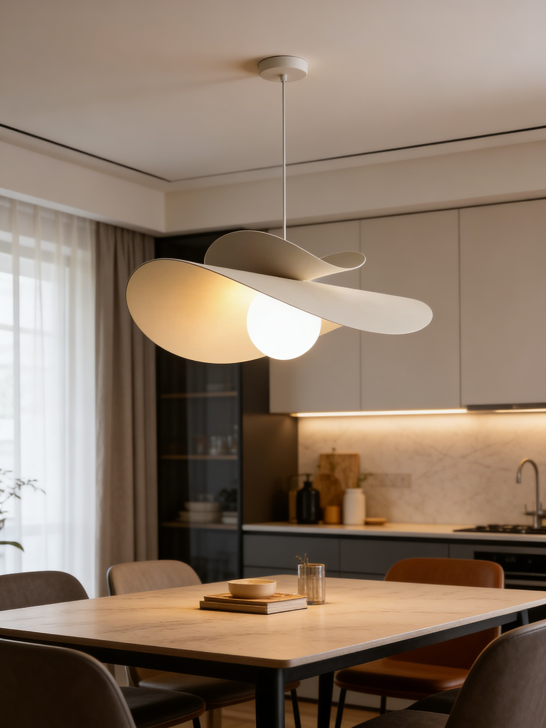 Luxury Crystal Chandelier Contemporary LED Ceiling Light Fixture