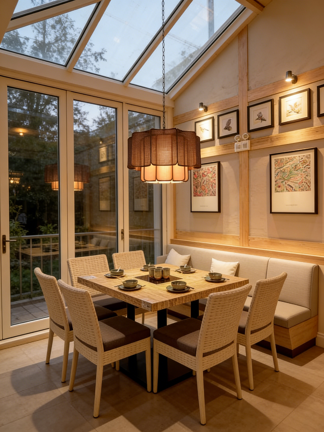 Sputnik Chandelier Mid Century Modern Pendant Light for High Ceiling