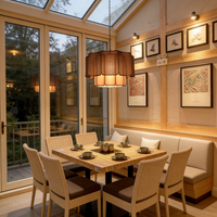 Sputnik Chandelier Mid Century Modern Pendant Light for High Ceiling