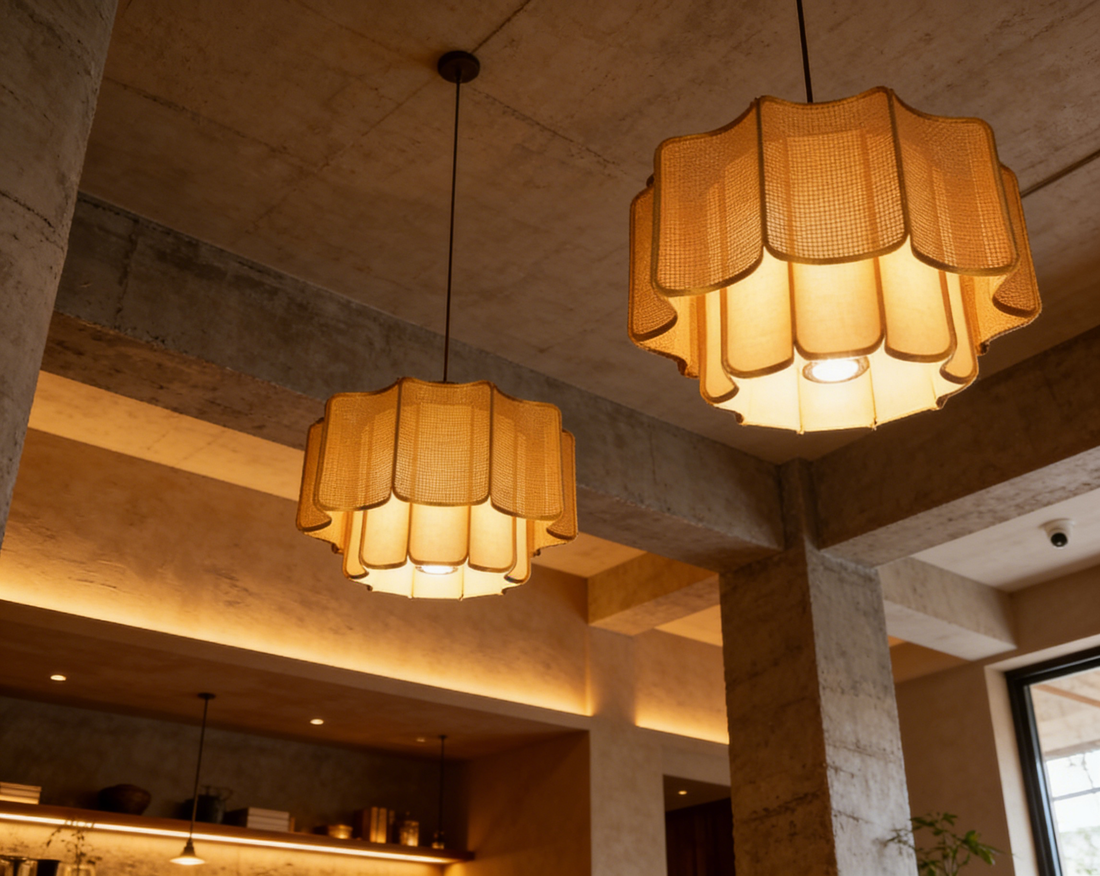 Nordic Minimalist Chandelier Wabi Sabi Style Hanging Lamp for Bedroom