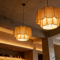 Nordic Minimalist Chandelier Wabi Sabi Style Hanging Lamp for Bedroom
