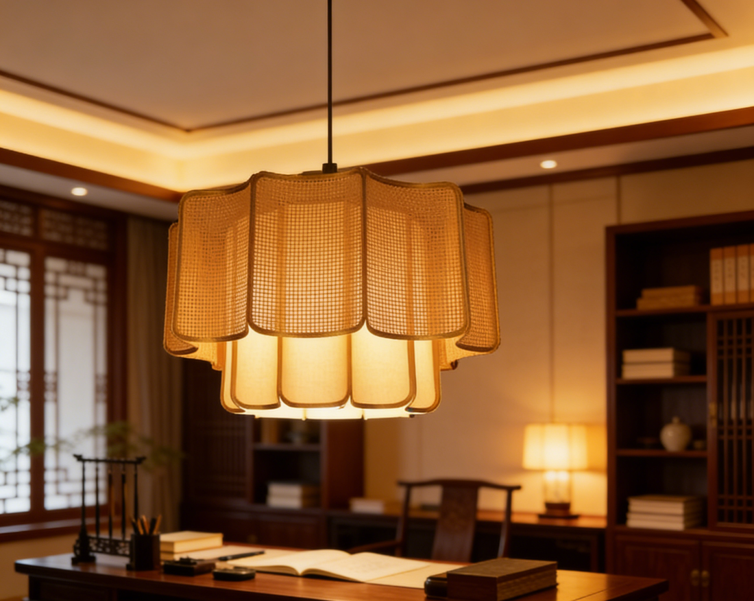 Nordic Minimalist Chandelier Wabi Sabi Style Hanging Lamp for Bedroom