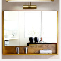Sleek Wall Mount Bathroom Vanity Light, Dimmable LED Mirror Lighting for Bathroom Countertop
